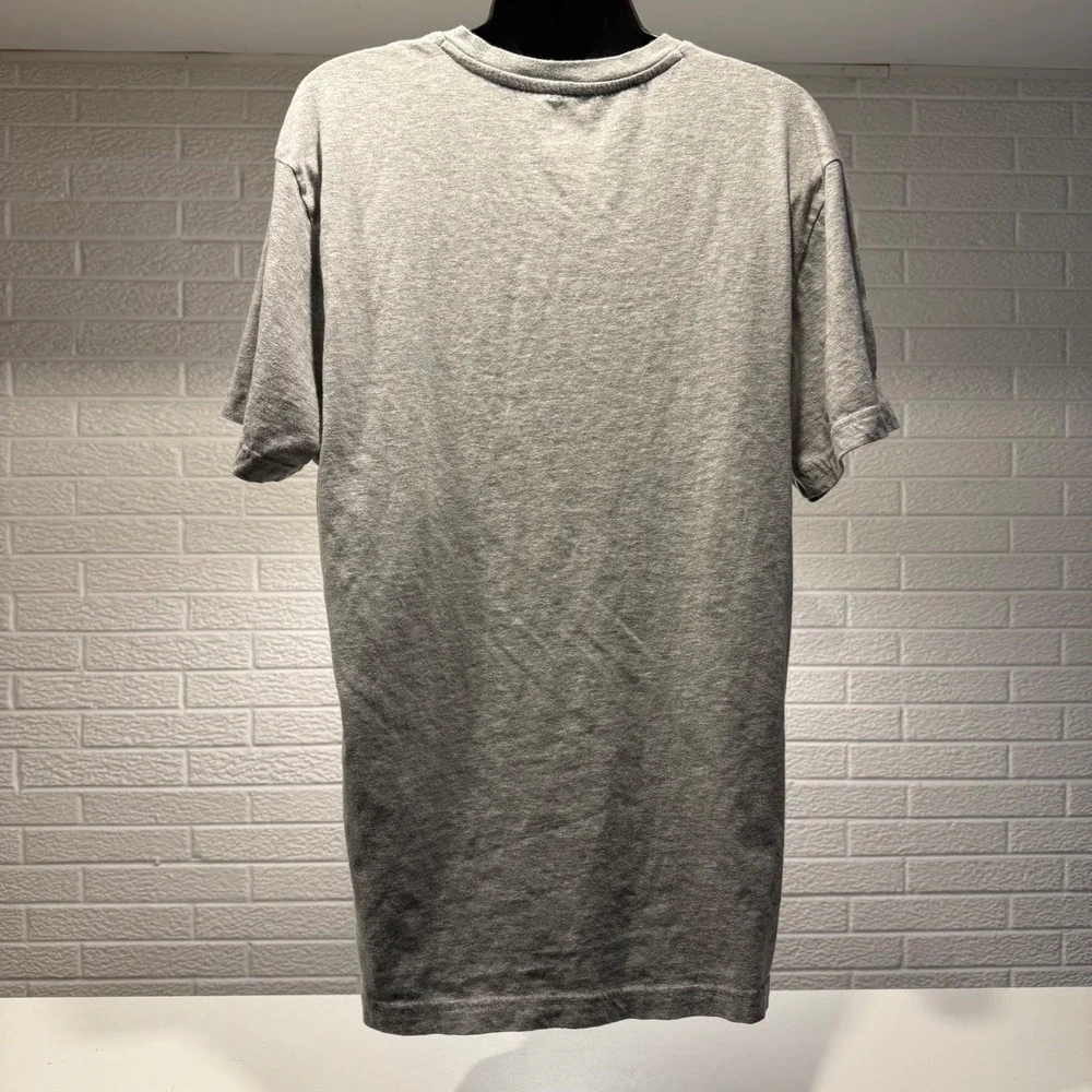 US‎ Polo Assn Mens V-Neck T-Shirt Gray Casual Short Sleeve Tee
